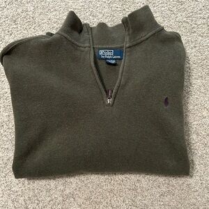 Polo by Ralph Lauren Green Zip Up Sweater